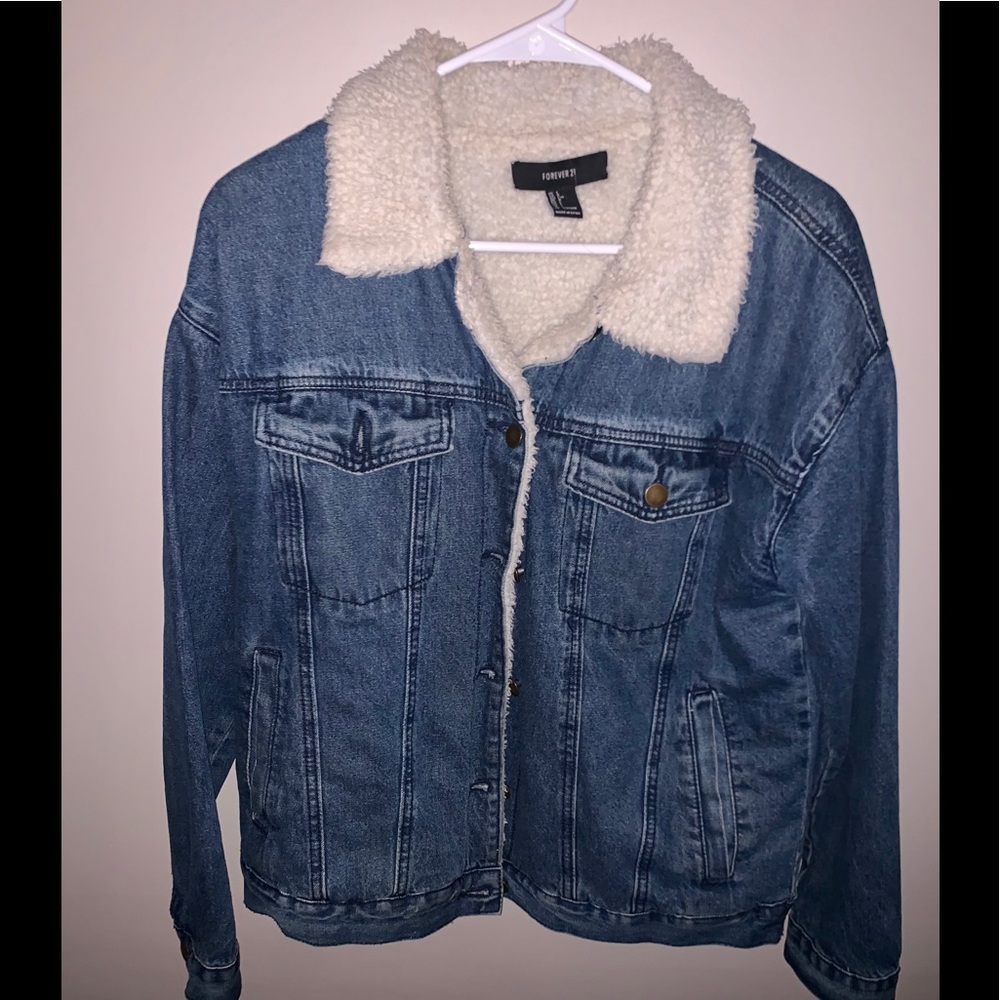 Sherpa Lined Jean Jacket